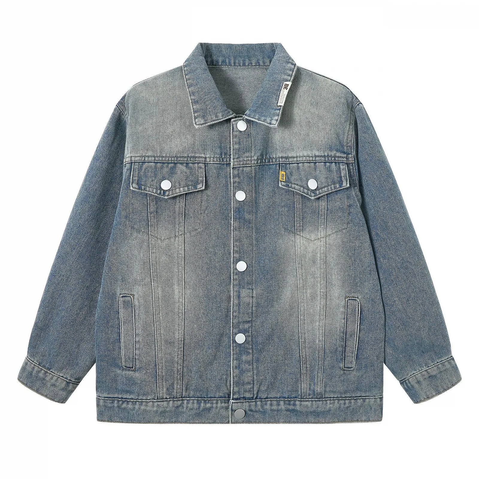 Джинсовая куртка Rolanko для мальчиков, на пуговицах, верхняя джинсовая одежда., фото №1