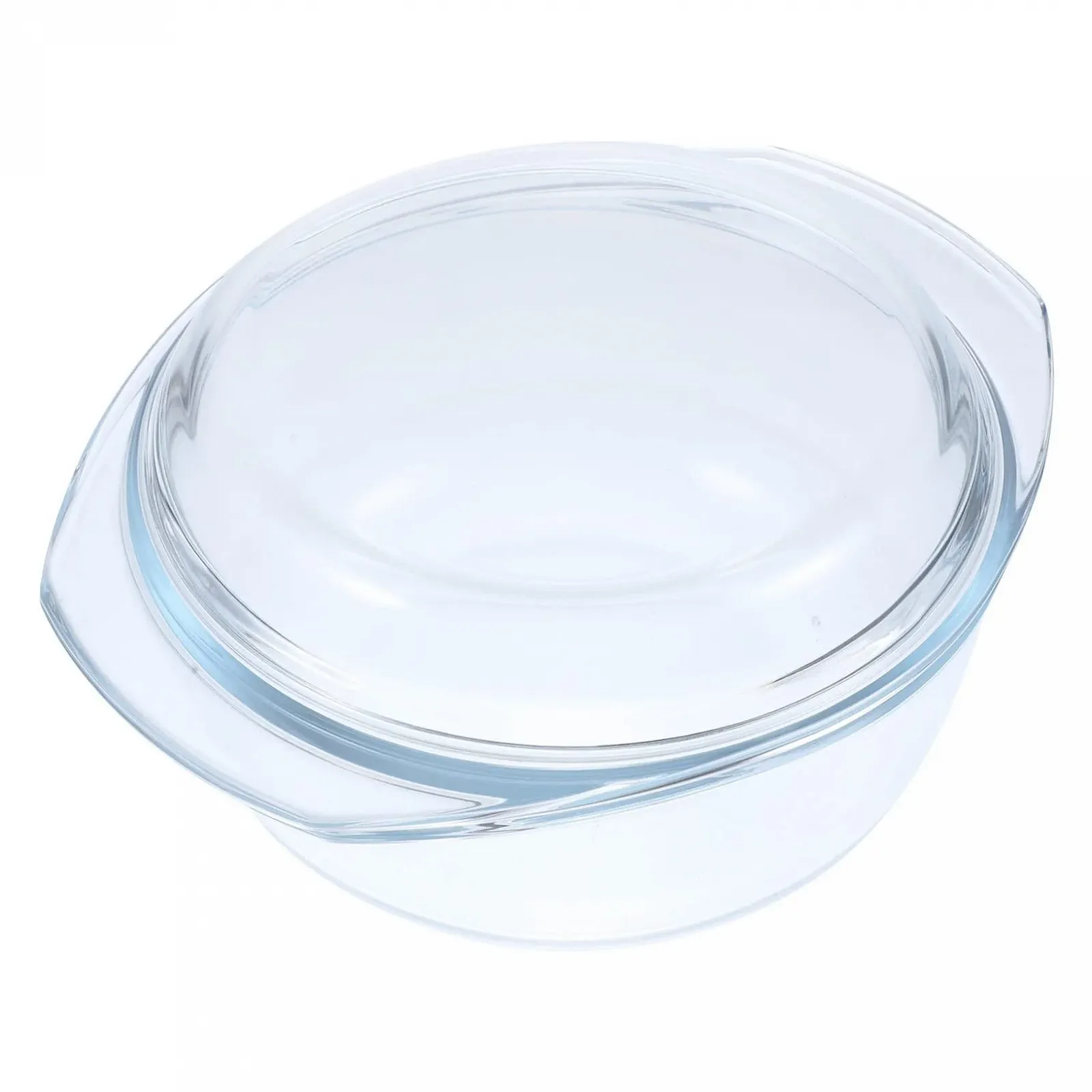 Форма для запекания Gadpiparty с крышкой стеклянная термостойкая для микроволновой печи и духовки, фото №1