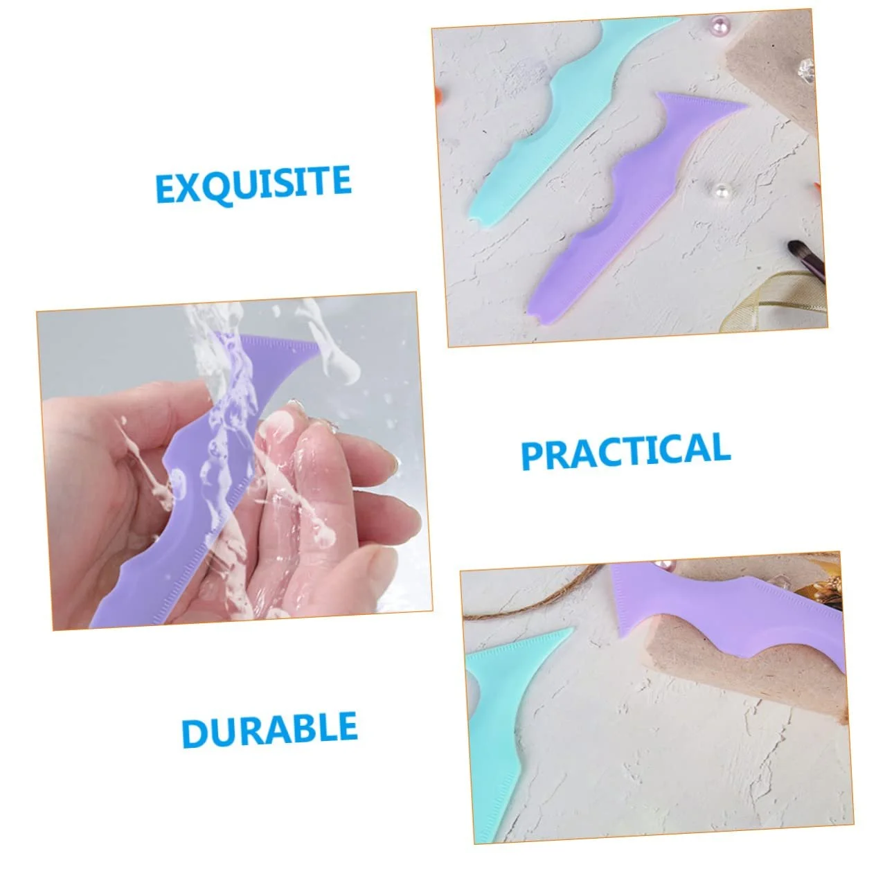 Трафареты для макияжа FOMIYES 10 шт, силиконовые, фото №4