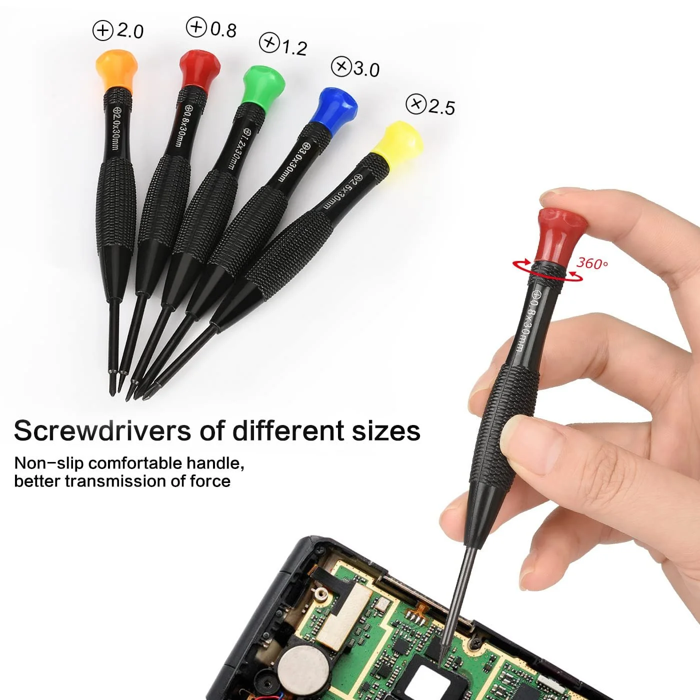 Набір викруток Drado 15 шт. Міні-набір отв. для ремонту Годинниковий отв. для електронних продуктів, фото №3