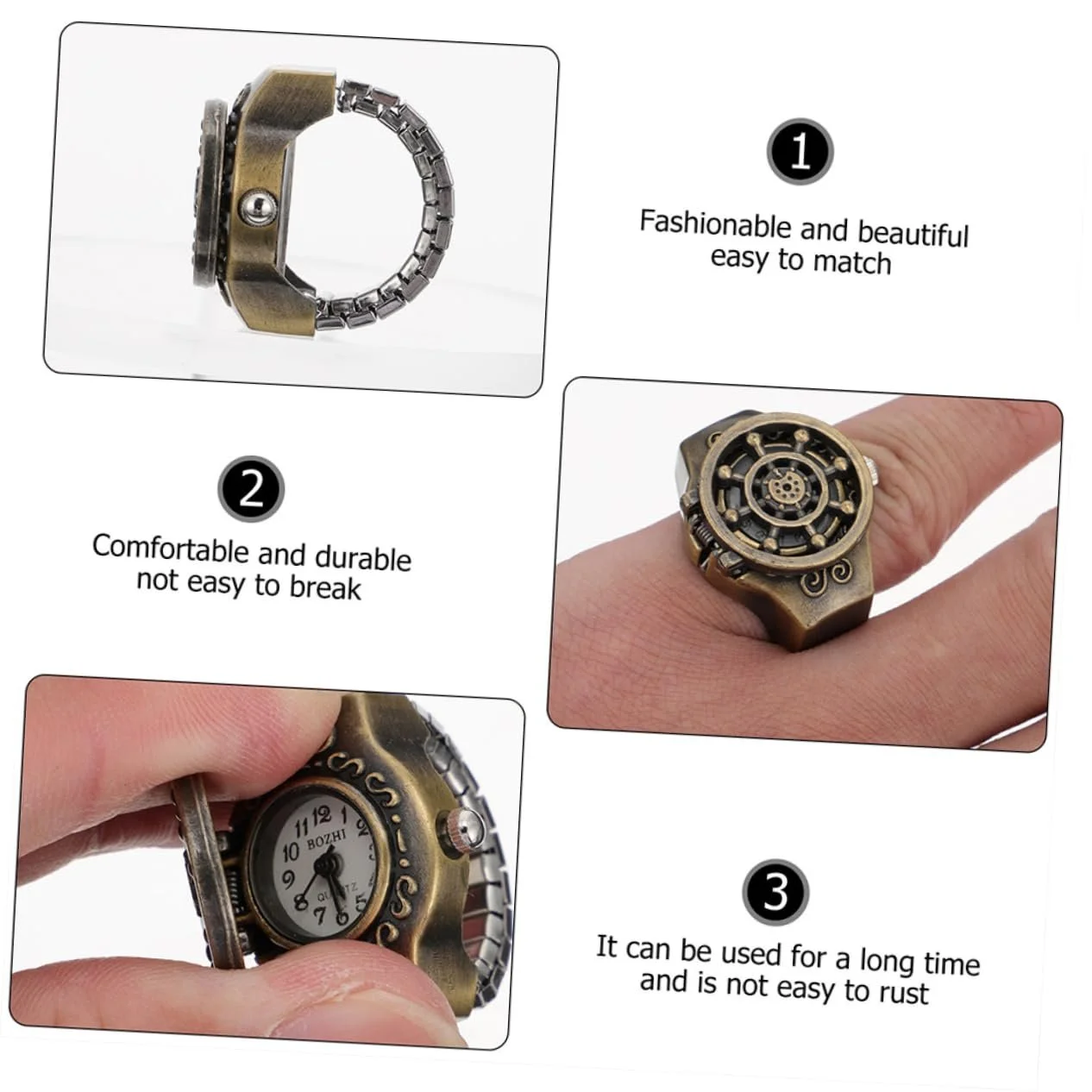 Кольцо-часы LIFKOME 2 шт., кольцо в форме головы привидения, мужские кольца, ювелирные часы, круглое кольцо, инструмент, электронные часы-кольцо, декоративные часы, цинковый сплав, цинк, фото №5 Кольцо-часы LIFKOME 2 шт., кольцо в форме головы привидения, мужские кольца, ювелирные часы, круглое кольцо, инструмент, электронные часы-кольцо, декоративные часы, цинковый сплав, цинк, фото №5