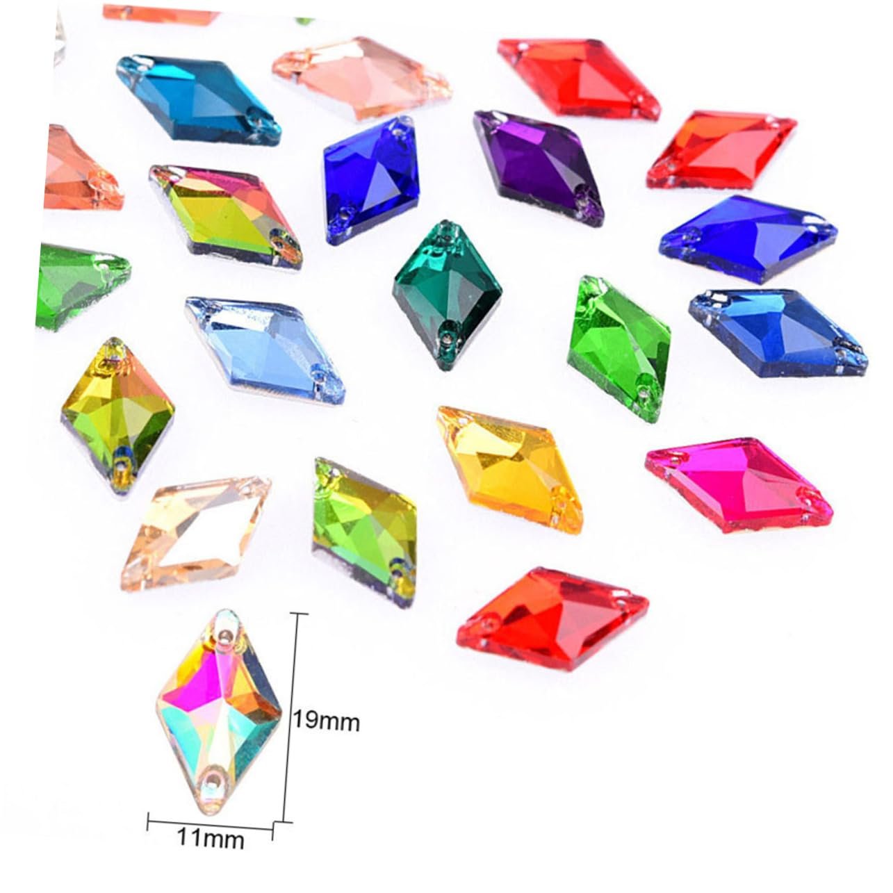 Стразы Плоские Бриллиантовые Кристаллы для шитья, 84 шт., фото №5