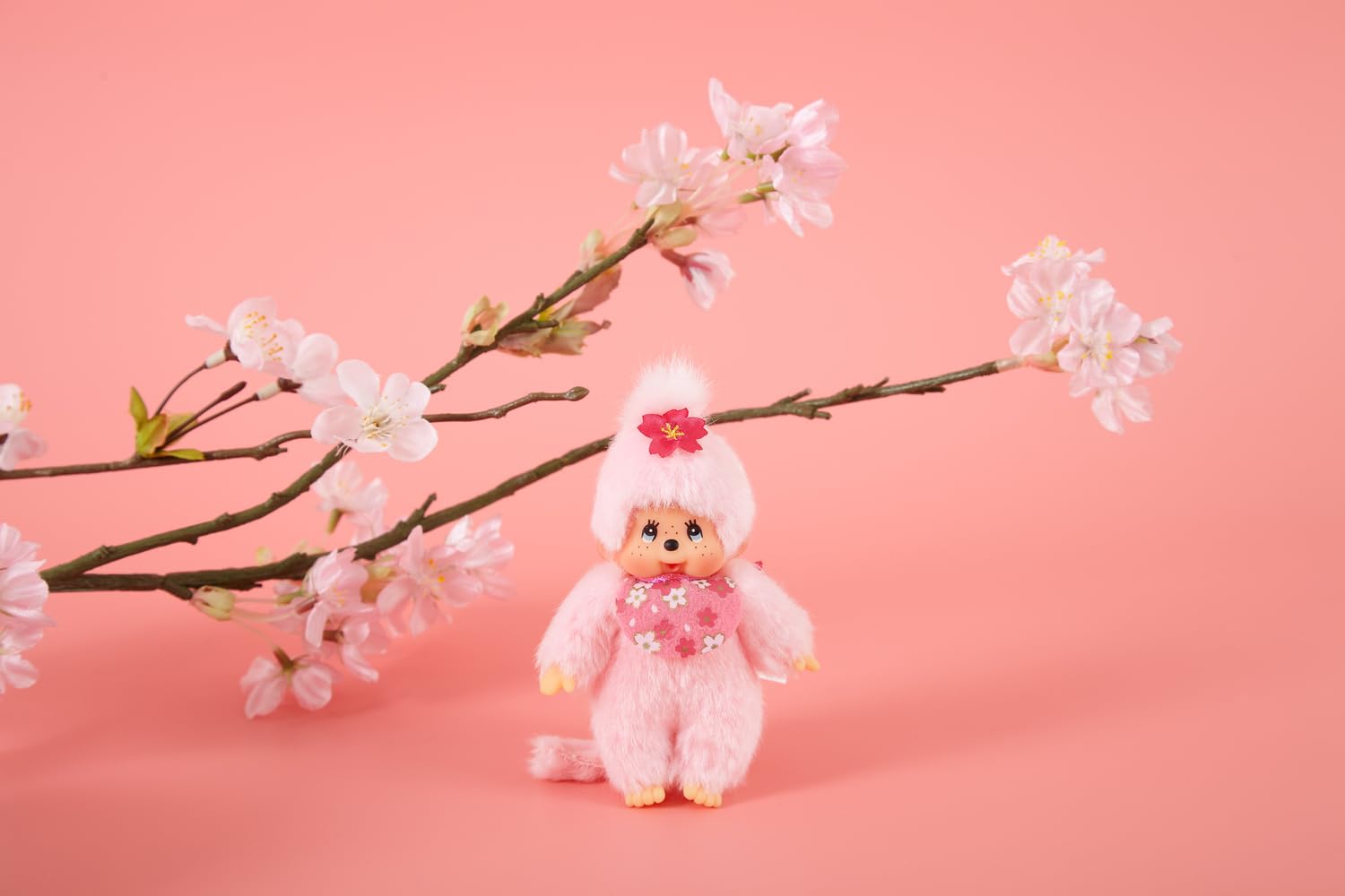 Брелок Sekiguchi Monchhichi 242467 10 см Рожевий сакура Рожевий, фото №3