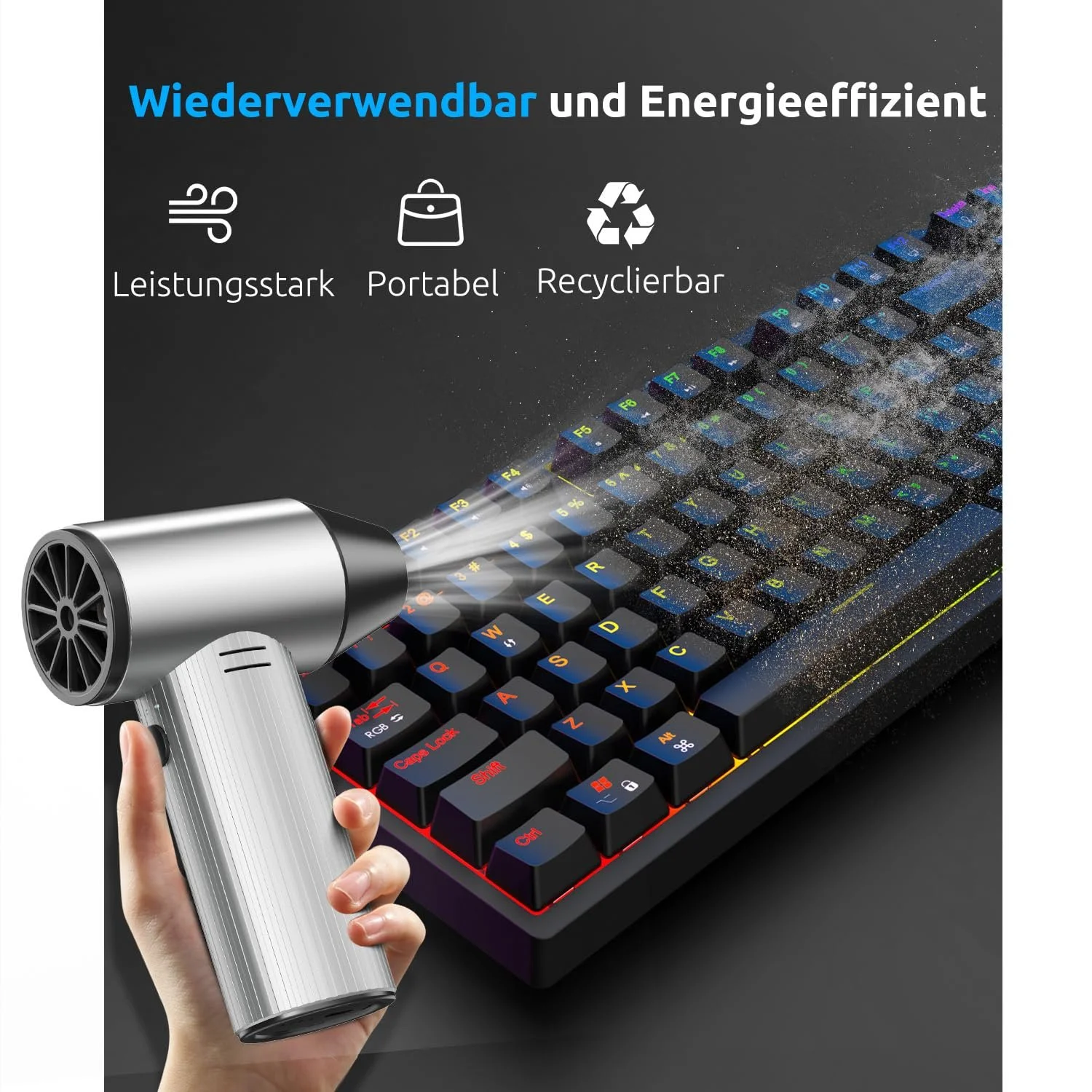Электрический очиститель воздуха Hifound 270 000 об/мин 240 Вт 3 скорости Серебристый, фото №3 Электрический очиститель воздуха Hifound 270 000 об/мин 240 Вт 3 скорости Серебристый, фото №3