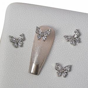 Прикраса для нігтів Метелик Метал Діамант для нігтів - Фото 1