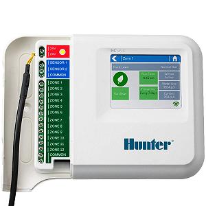 Контролер, таймер поливу Hunter Hydrawise HC-1200i HC12 12 зон WiFi із сенсорним екраном synthetic.ua - Фото 1