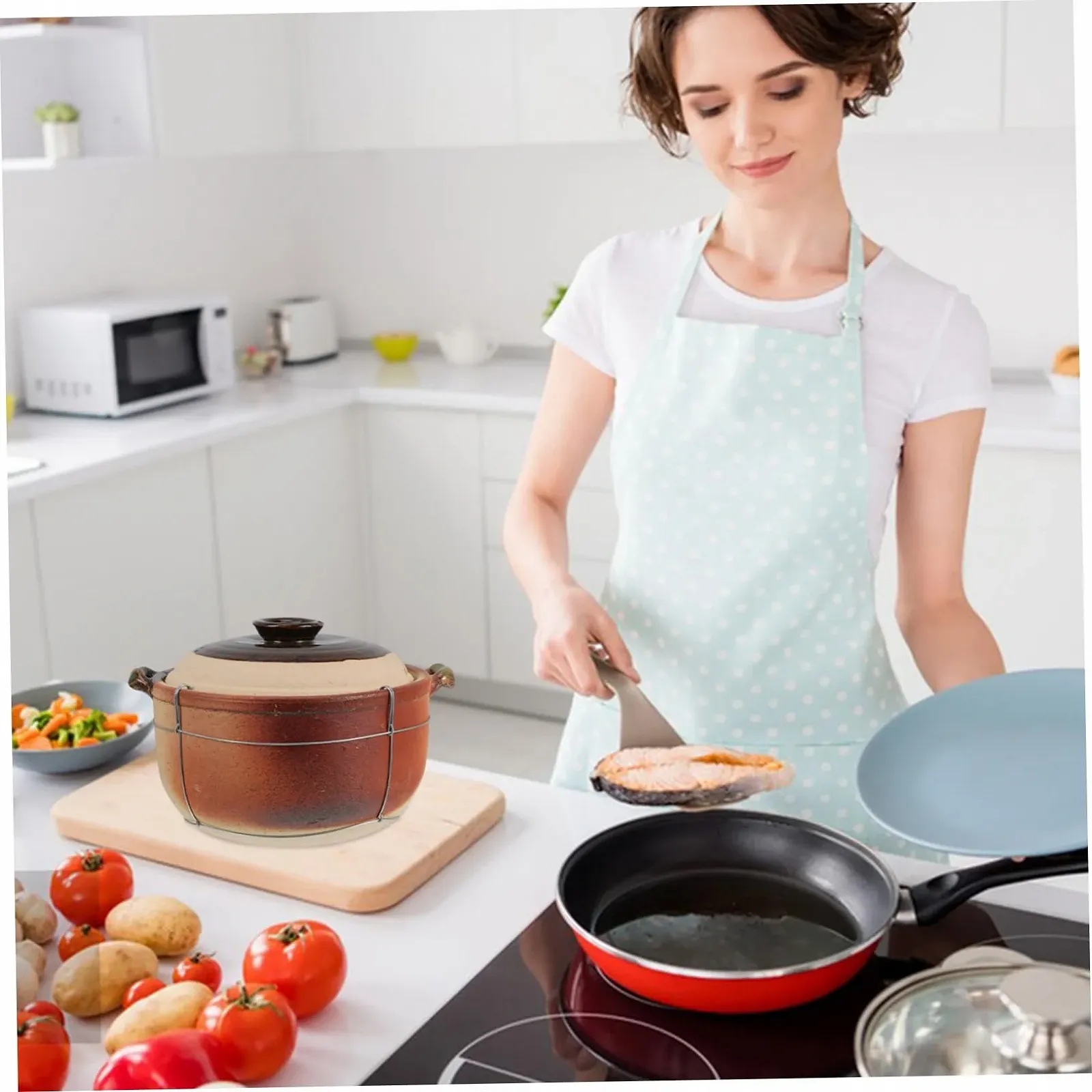 Каструля Healifty кам'яна традиційна китайська для тушкування та супів, фото №9