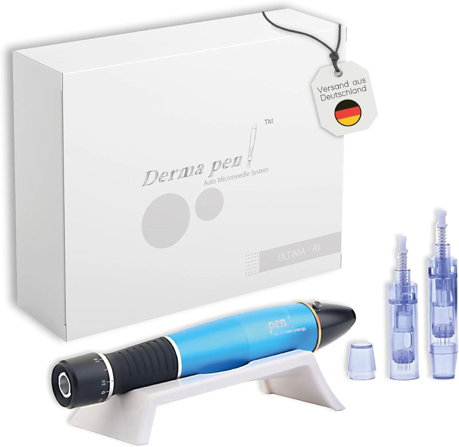 Дермапен P-Beauty A1 0,25–3 мм 5 швидкостей 2 насадки, фото №1