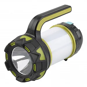 Ліхтар для кемпінгу, прожектор, ручний ліхтар, 6 режимів освітлення, легкий з ручкою для перенесення, ідеально підходить для походів, полювання або катання на човні - Фото 1