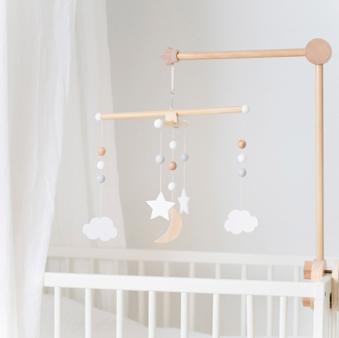 Карусель на ліжечко Дерев'яний LS-LebenStil Mobile Arm 32 x 60 см Коричневий, фото №4 Карусель на ліжечко Дерев'яний LS-LebenStil Mobile Arm 32 x 60 см Коричневий, фото №4