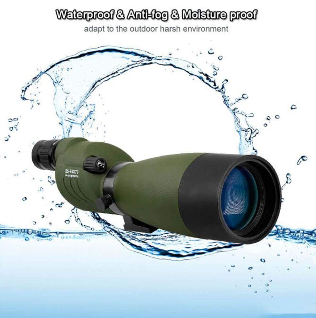 Телескоп SV17 25-75x70 Zoom Spotting Scope Prism FMC Lens Coating Монокуляр Водонепроницаемый Оптика бурый, фото №7