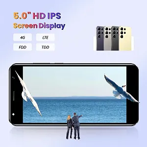 Мобильный телефон 5.0 дюймов 2GB RAM + 16GB ROM/TF 128GB Dual Camera 4G LTE FDD TDD Dual SIM для начинающих Бежевый synthetic.ua - Фото 1