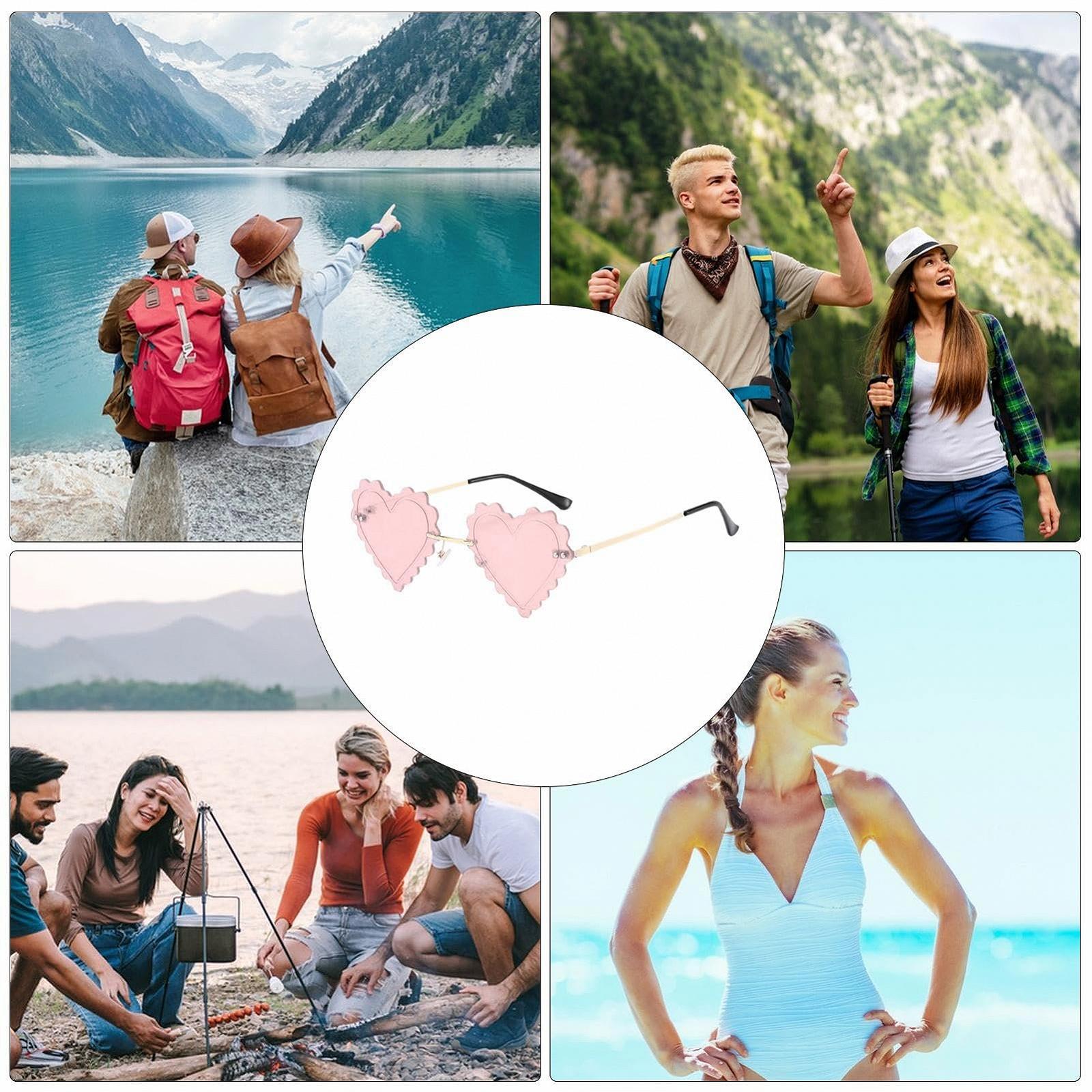 Солнцезащитные Очки Сердце Без оправы, фото №4