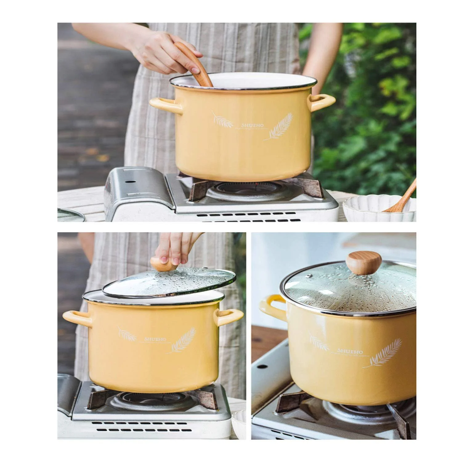 Каструля AIBAB Емальована 5.6 л, фото №5 Каструля AIBAB Емальована 5.6 л, фото №5