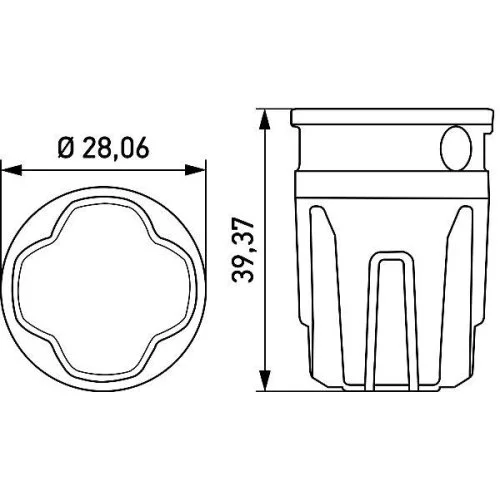 Проблисковий маячок HELLA 2XD 014 564-021 для, монтажний, фото №2