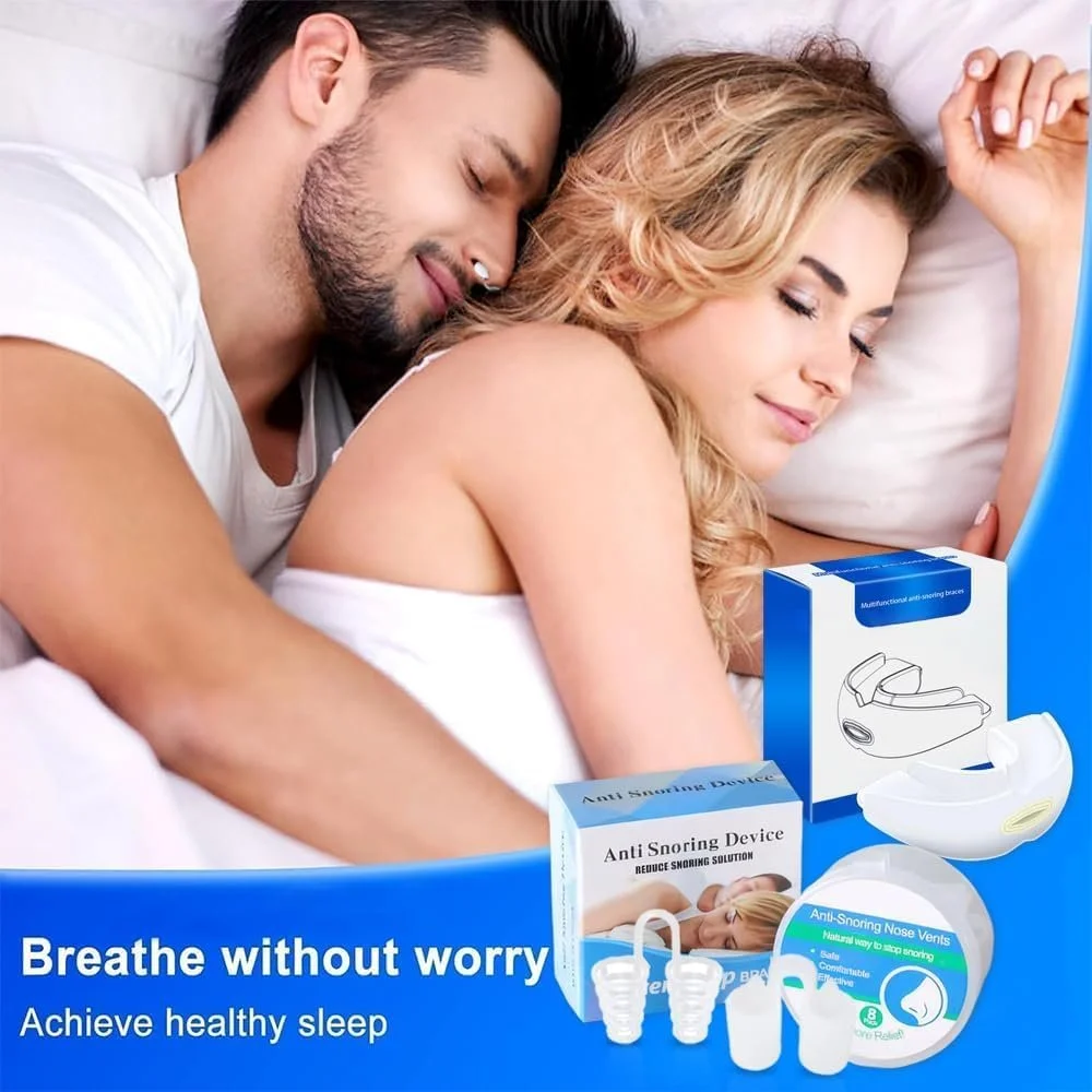 Набір проти хропіння 3 в 1 Стопор для хропіння, фото №1 Набір проти хропіння 3 в 1 Стопор для хропіння, фото №1