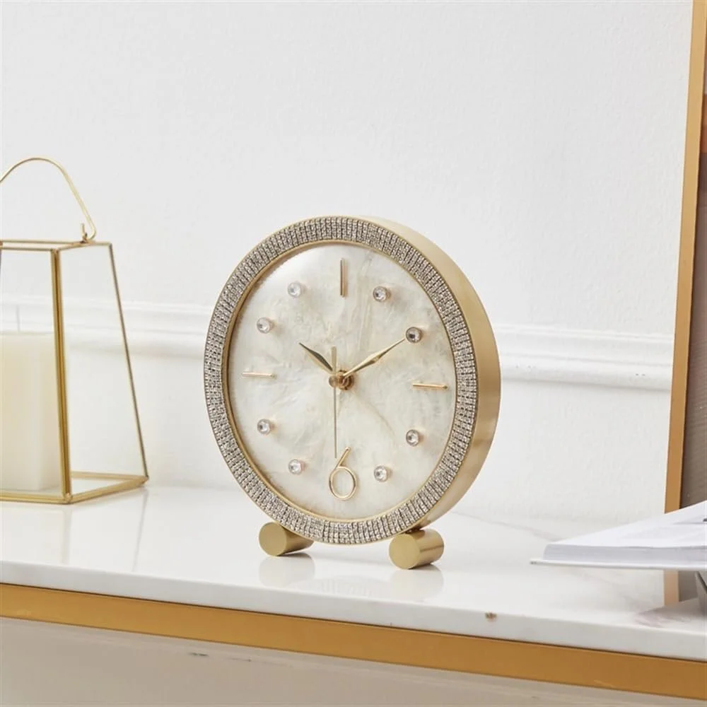 Настольные часы Aioneer с латунной чашей, тихие, для дома, гостиной, спальни, офиса, декоративные, фото №7