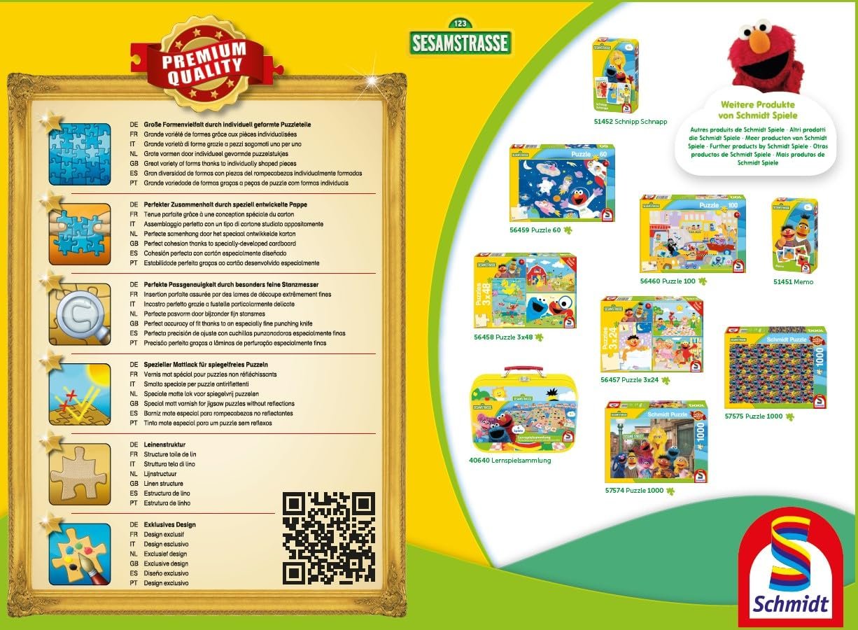 Пазл Schmidt Spiele Sesame Street 57574 Good Old Friends 1000 деталей, фото №3 Пазл Schmidt Spiele Sesame Street 57574 Good Old Friends 1000 деталей, фото №3