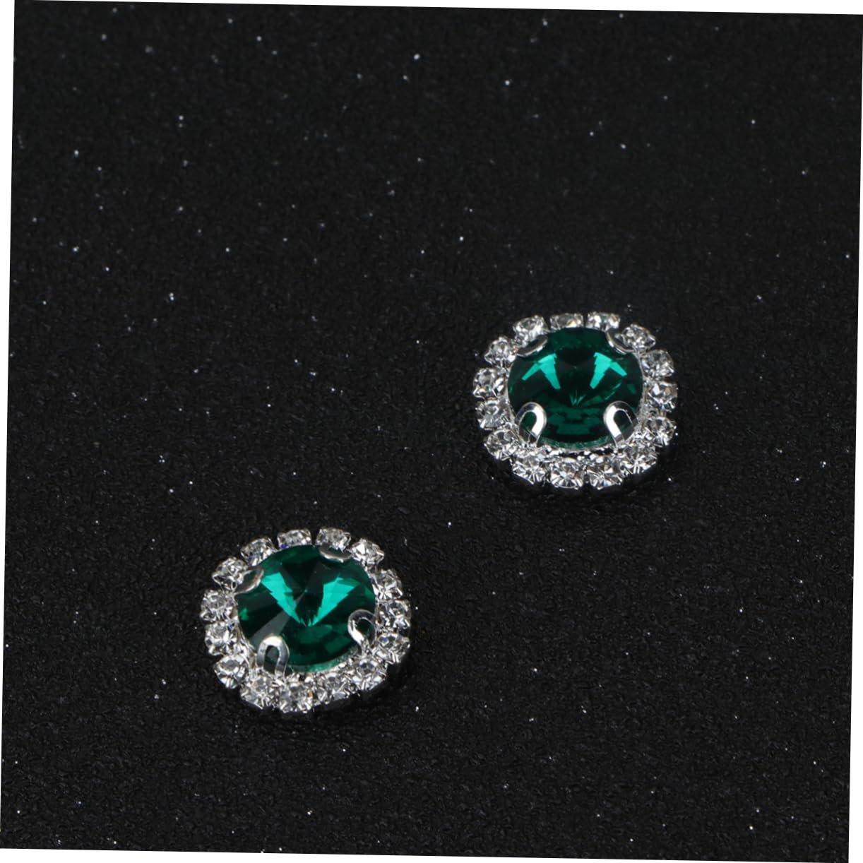 Штучні Діаманти TEHAUX 40 штАкрилові Плоскі Стрази, Зелений Колір, фото №7