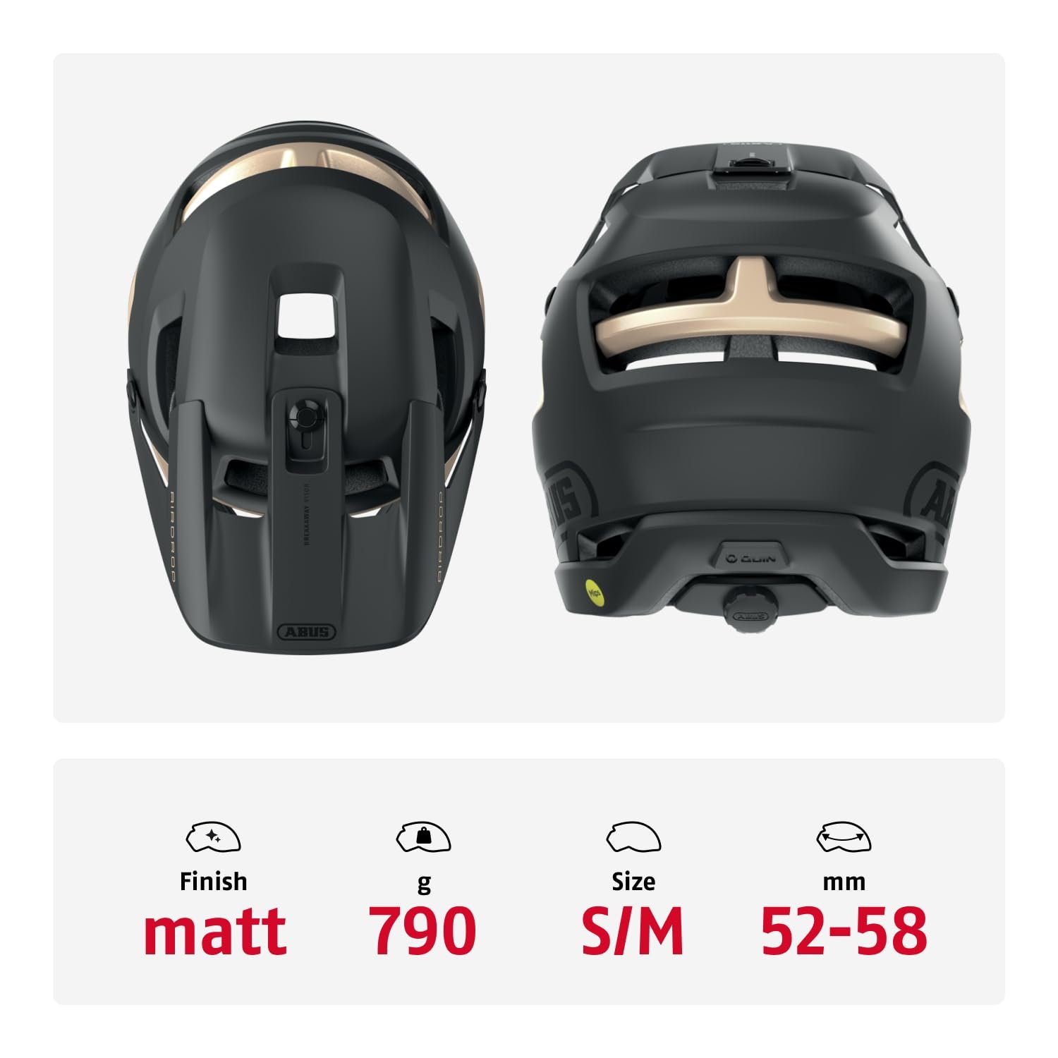 Шлем Fullface ABUS AirDrop MIPS MTB: Downhill, Freeride и Enduro, фото №3