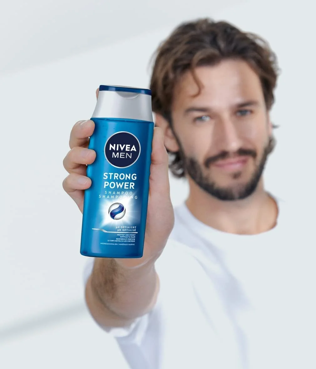 Шампунь NIVEA MEN Strong Power для зміцнення волосся з морськими мінералами, 250 мл, фото №4 Шампунь NIVEA MEN Strong Power для зміцнення волосся з морськими мінералами, 250 мл, фото №4