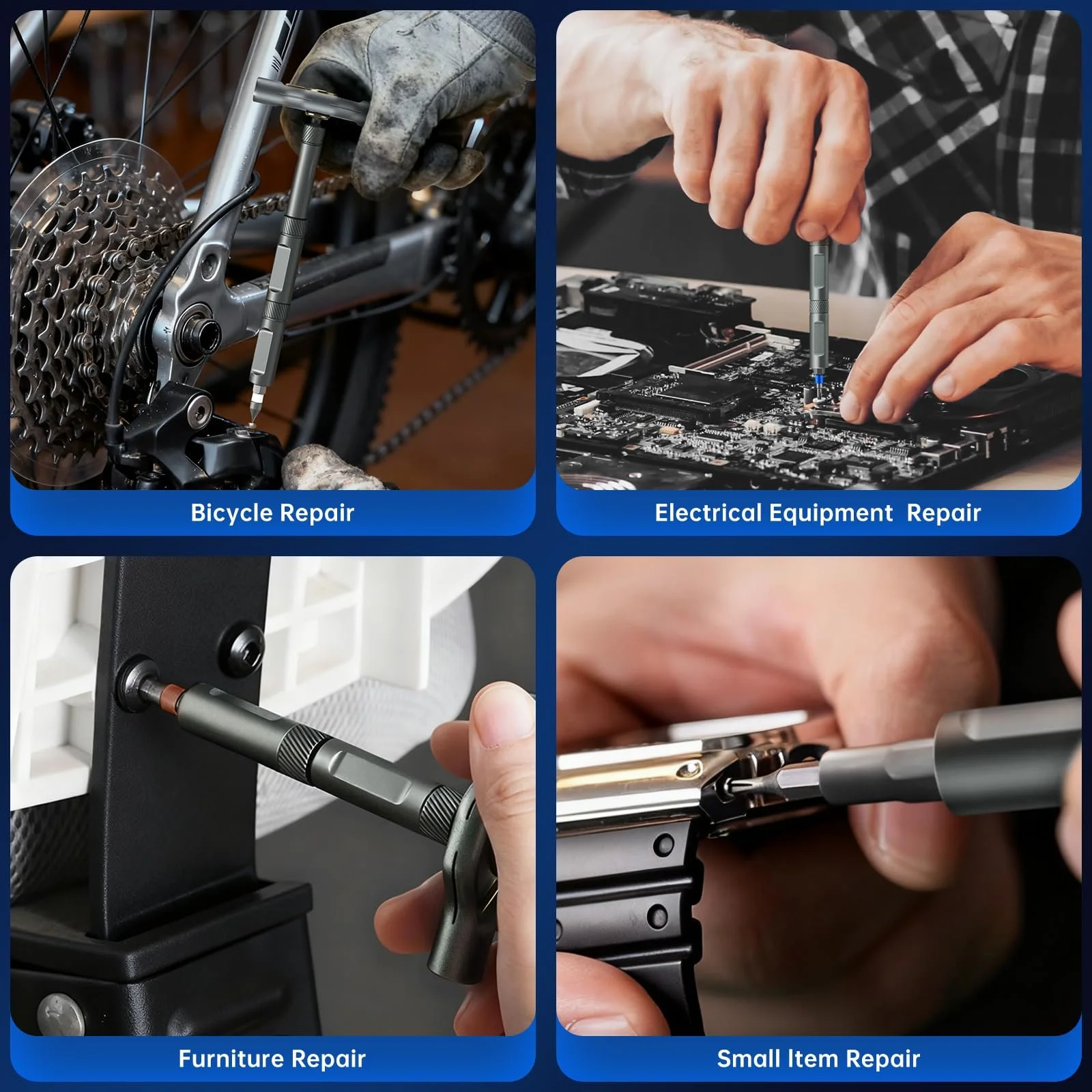 Набір викруток реверсивних магнітних FIDECO 74 в 1 зі сталі S2 з кейсом, фото №8