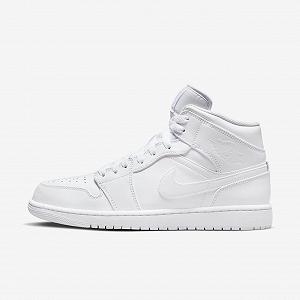 Кросівки Jordan 1 Mid White 44.5 - Фото 1