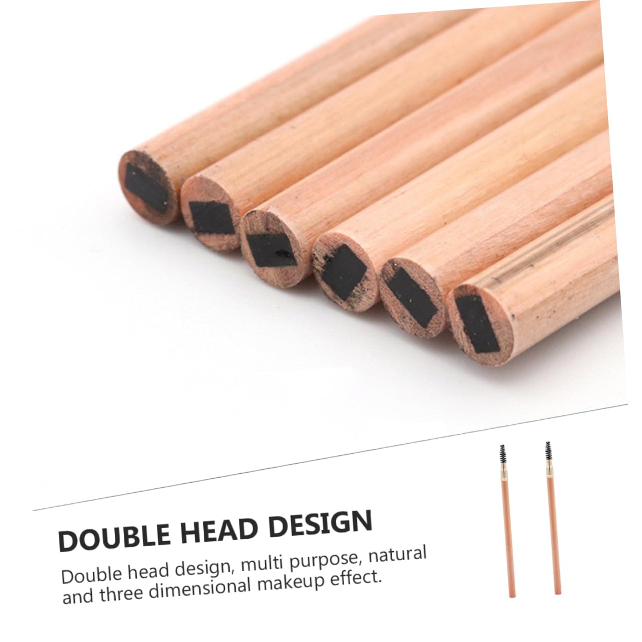 Карандаш для бровей Healvian 2 в 1 с кистью, фото №3