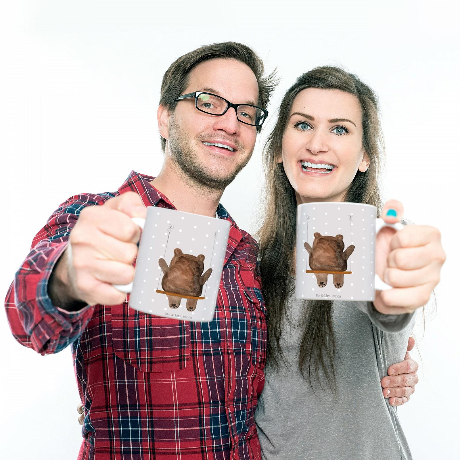 Дитяча чашка Mr. & Mrs. Panda Ведмідь Гойдалки, фото №5