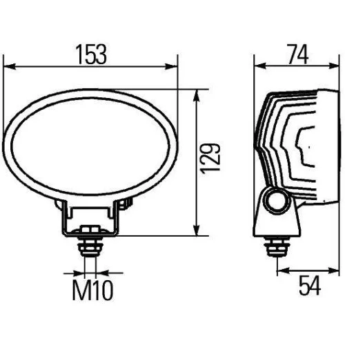 Рабочая фара HELLA 1GA 996 661-002 для AEBI BOMAG HOLDER LIEBHERR CLAAS, фото №3 Рабочая фара HELLA 1GA 996 661-002 для AEBI BOMAG HOLDER LIEBHERR CLAAS, фото №3