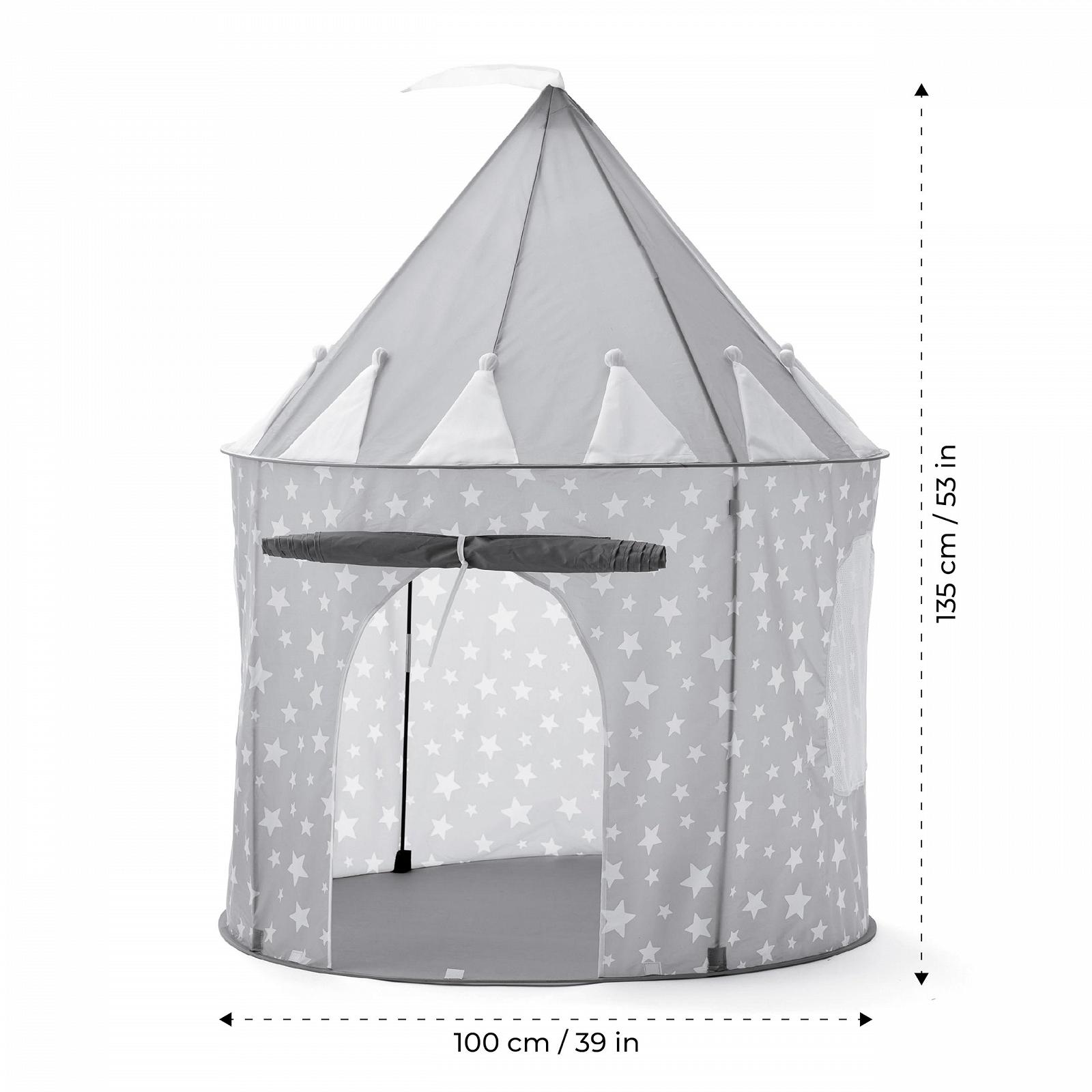 Игровой намет Relsy Pop Up Детский для дома/улицы Звездный узор 100 см x 135 см Серый, фото №8