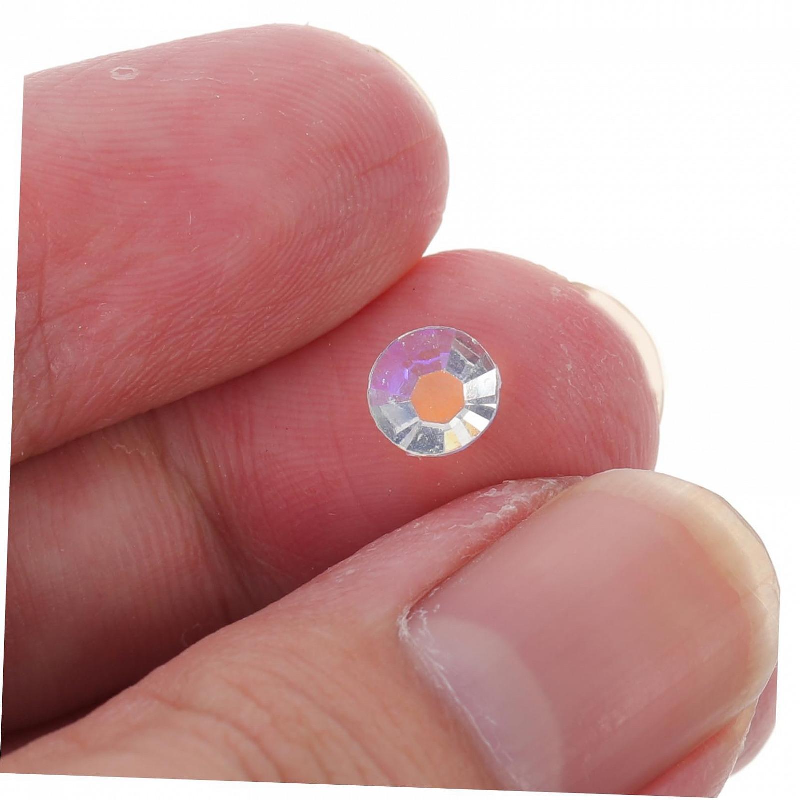 Стрази minkissy для нігтів, плоскі, смола, фото №3