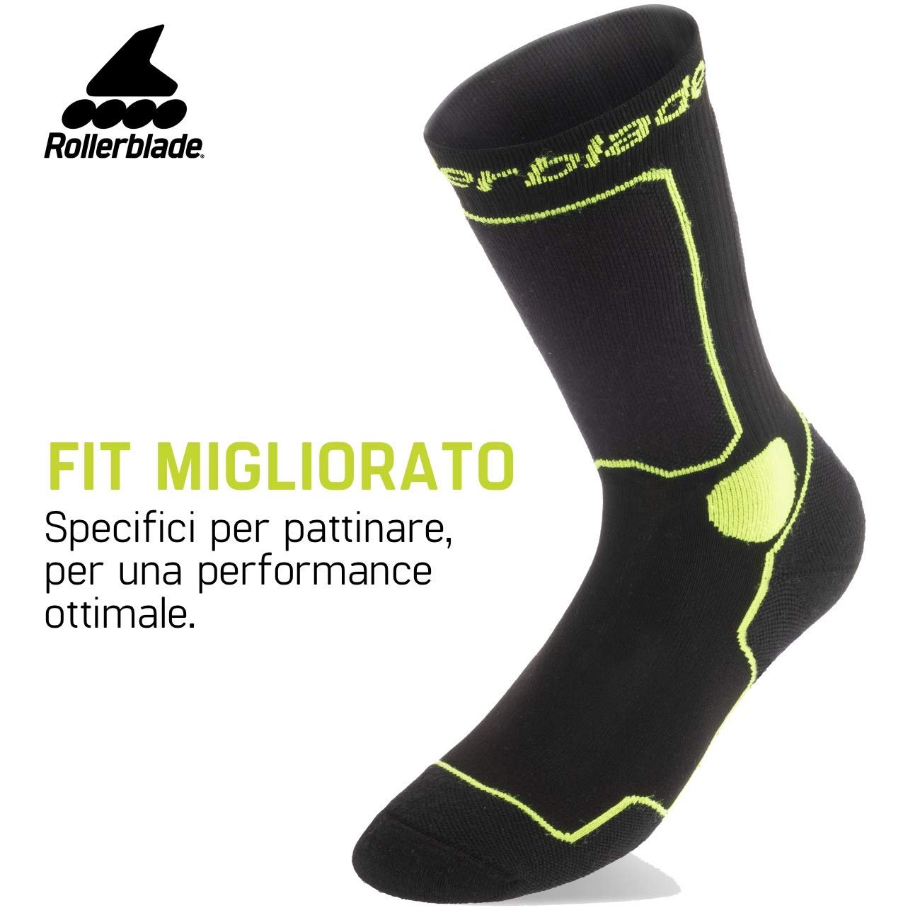 Носки для роликов Rollerblade SKATE SOCKS W Черный/Розовый, фото №5