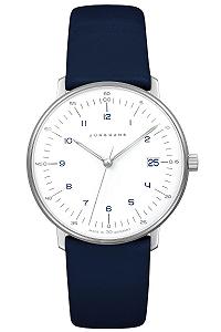 Женские Кварцевые Часы JUNGHANS Max Bill 47/4556.02 Темно-синий - Фото 1