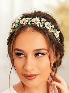 Обруч для волос Свадебный IYOU Цветок Жемчуга Кристалл Зеленый цена на synthetic.ua - Фото 1 Обруч для волос Свадебный IYOU Цветок Жемчуга Кристалл Зеленый synthetic.ua - Фото 1
