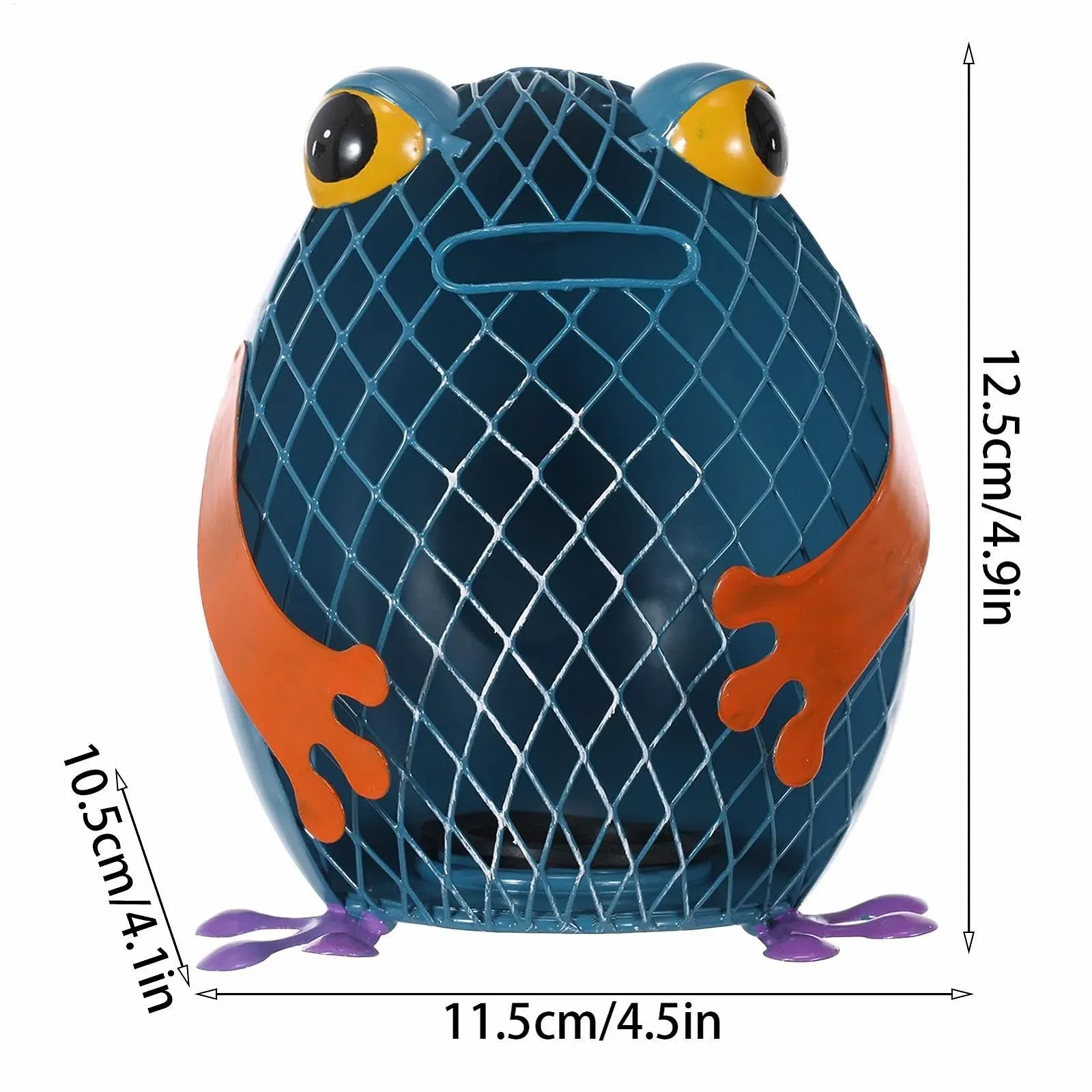 Скарбничка Залізна статуетка Тварини Кіт Жаба з гумовою пробкою, фото №5