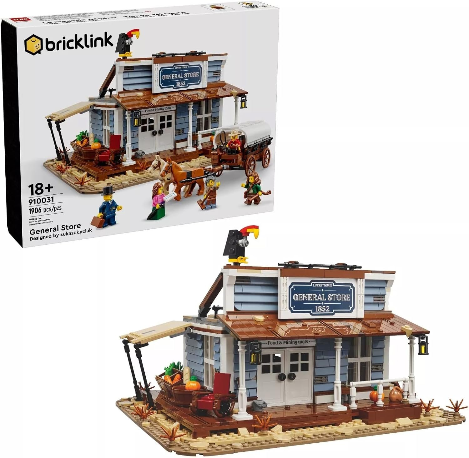 Конструктор LEGO BrickLink 910031 Универсальный магазин 1906 Деталей, фото №1
