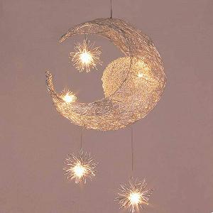 Підвісний світильник Moon and Stars Fairy Light Pendant Теплий білий synthetic.ua - Фото 1