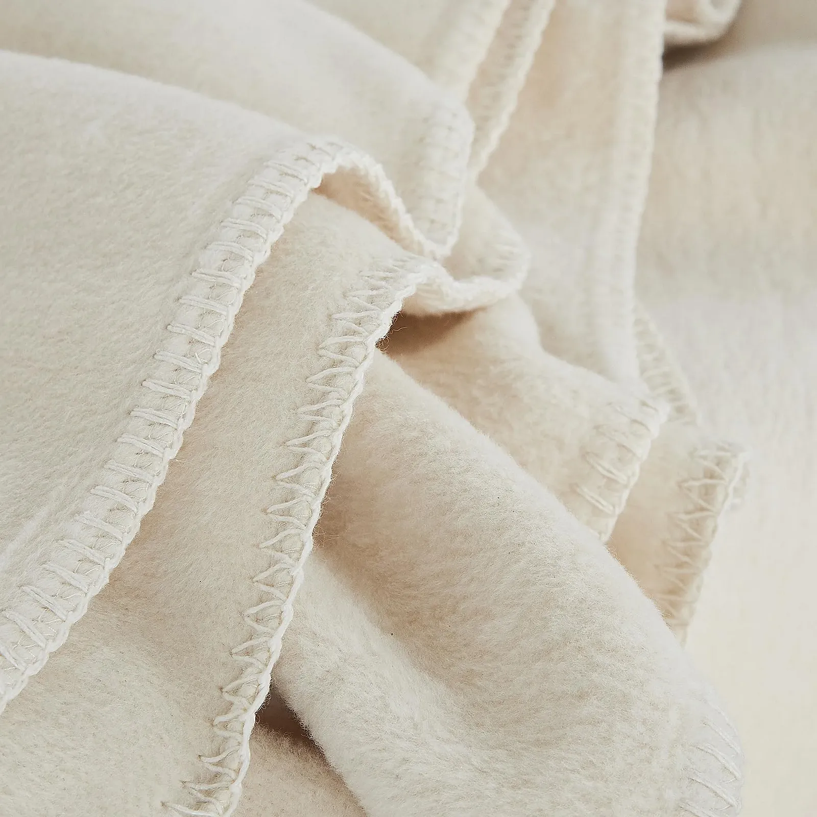 Одеяло Ibena Malaga Organic Wool Хлопок, шерсть белый 150 x 200 см, фото №3