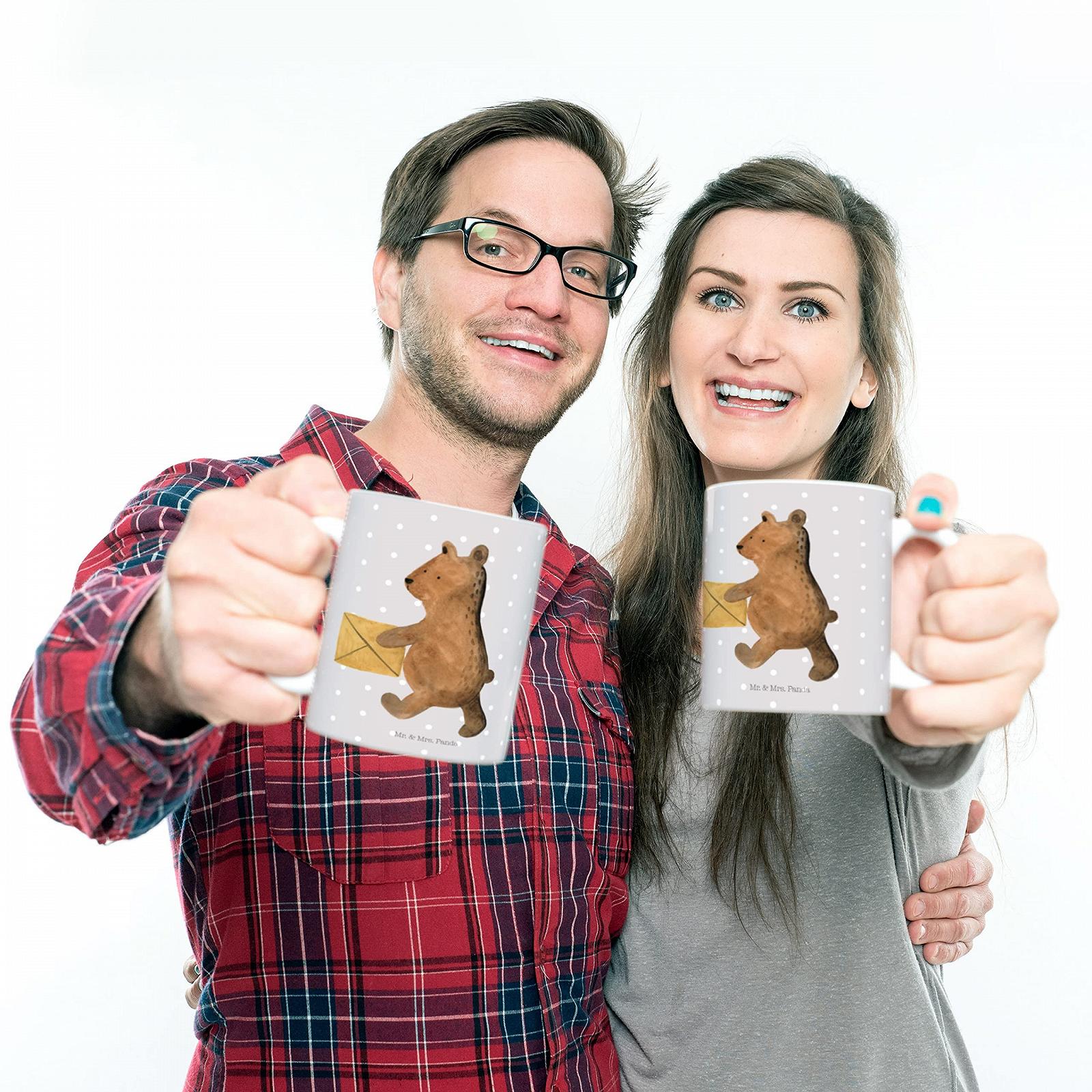 Кружка Mr. & Mrs. Panda Медведь Дом 80 мм x 90 мм x 80 мм, фото №5