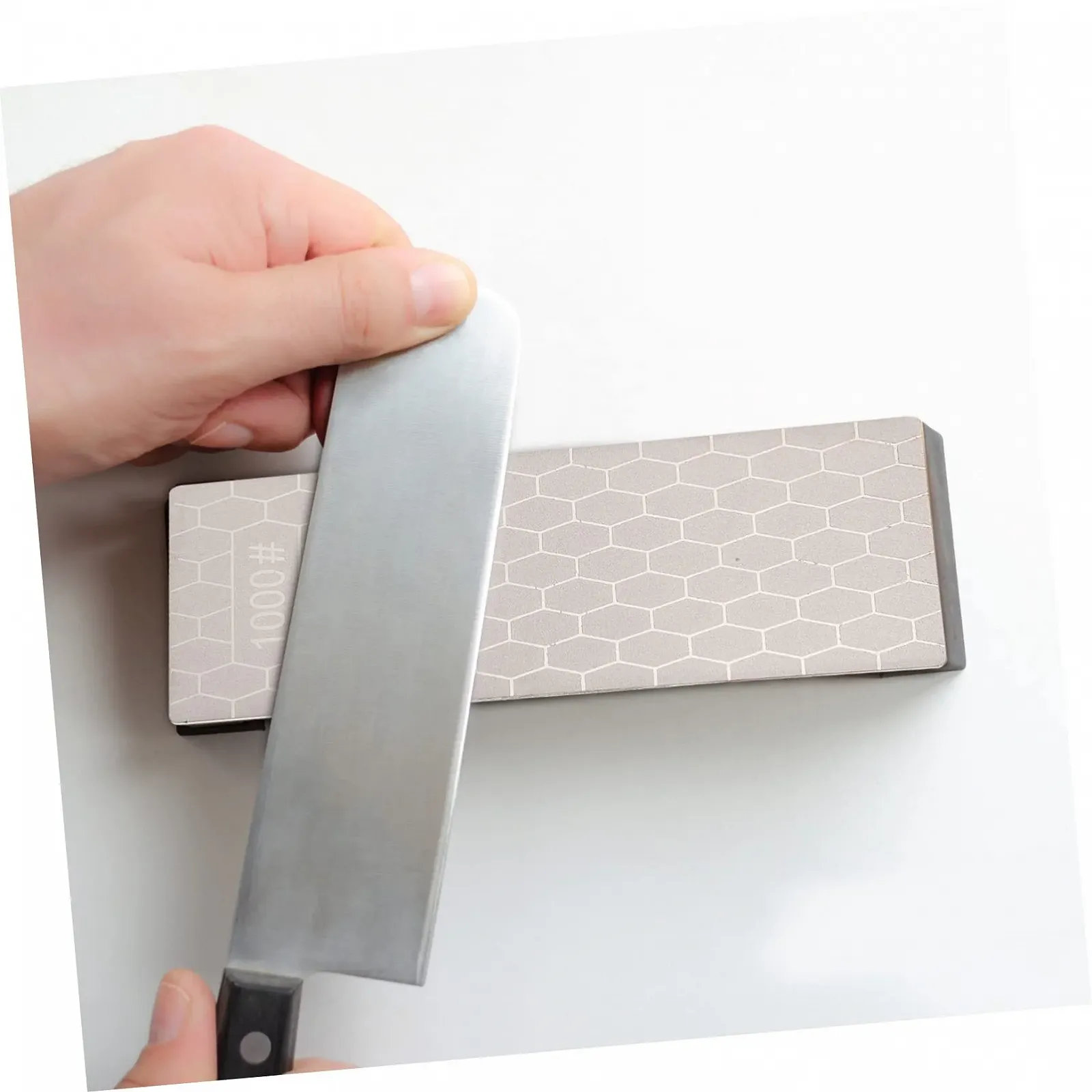 Точилка для ножей Mobestech алмазная портативная односторонняя сотовая с нескользящим основанием, фото №6