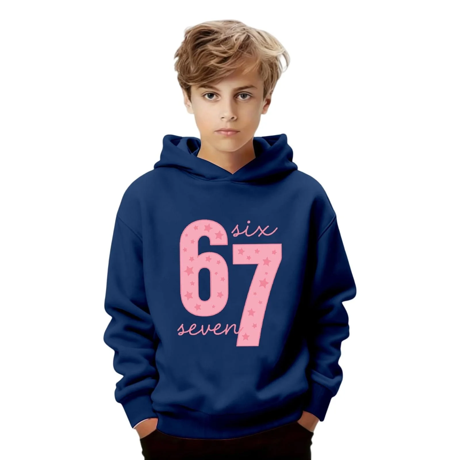 Худі з принтом, з довгими рукавами, повсякденний пуловер для дітей та підлітків, фото №1 Худі з принтом, з довгими рукавами, повсякденний пуловер для дітей та підлітків, фото №1