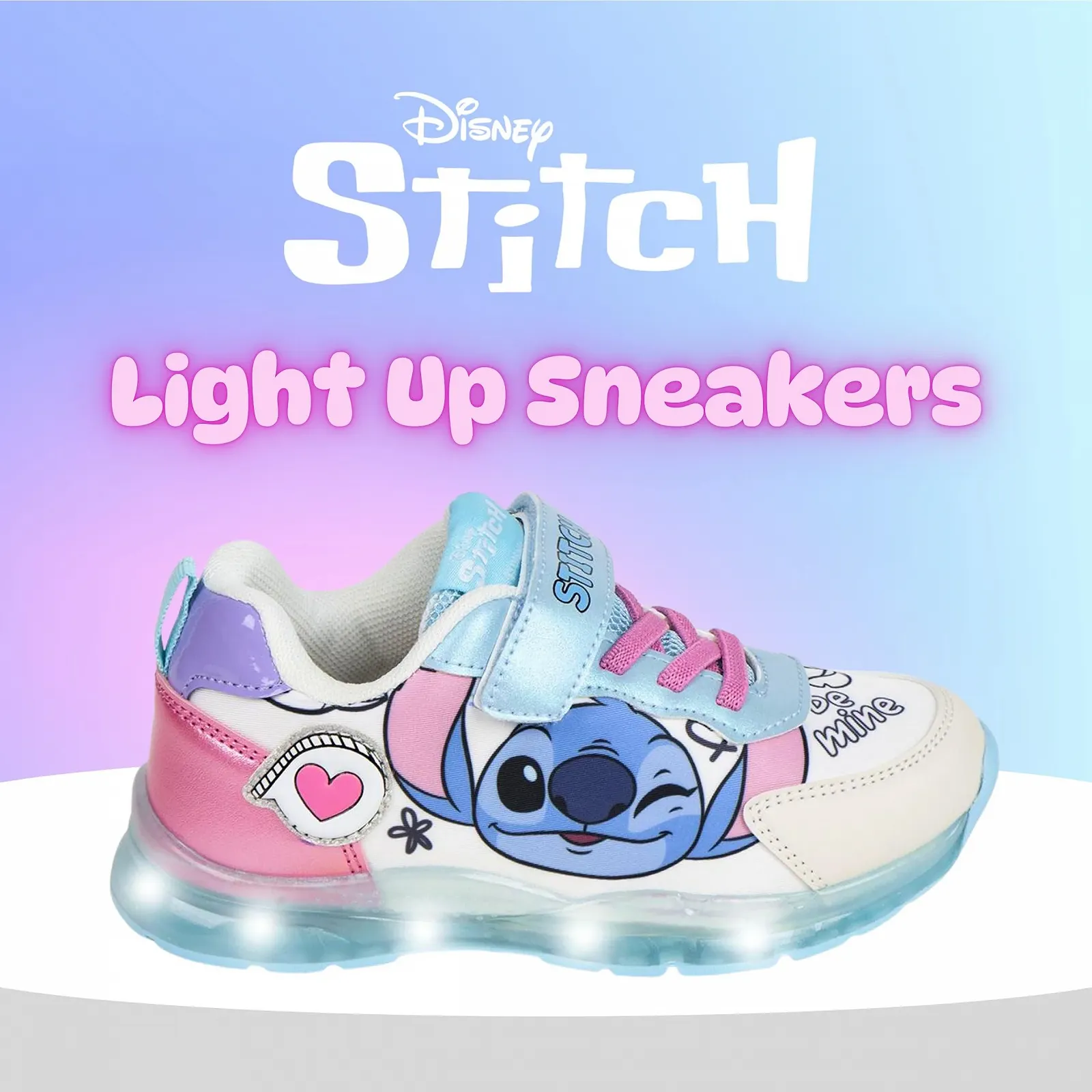 Кроссовки Disney Stitch Низкие Детские С Подарочной Коробкой UK 8 до 13, фото №2