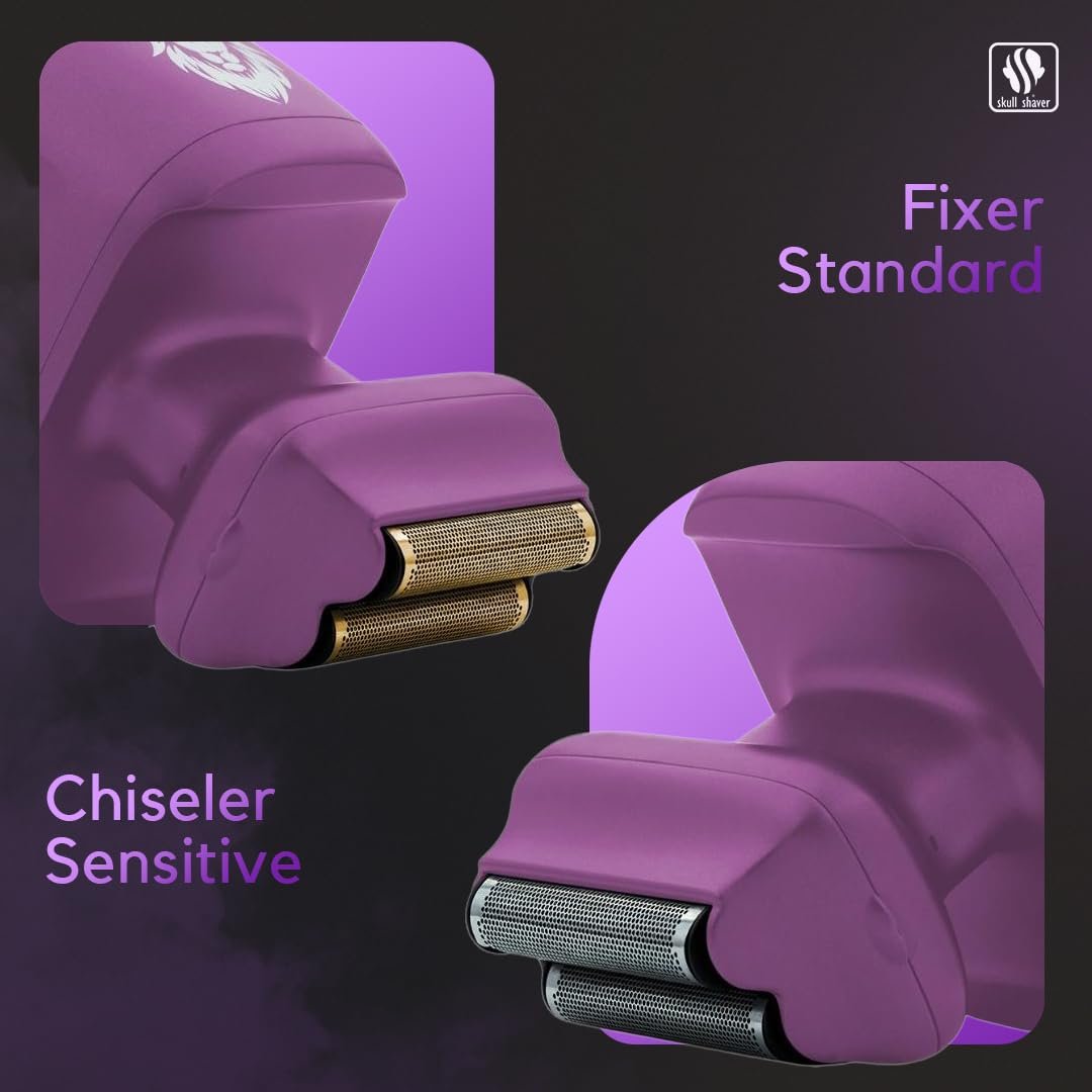 Электробритва Skull Shaver One Lion Purple Pro сеточная фиолетовая, фото №8