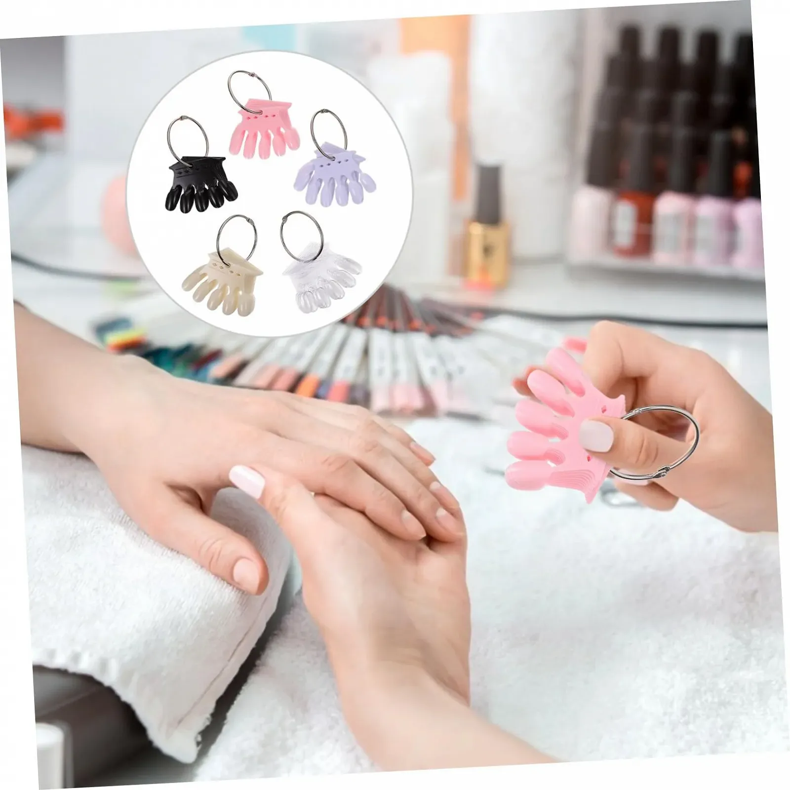 Набор для маникюра PACKOVE 5 шт. Пластины для демонстрации дизайна ногтей, фото №4