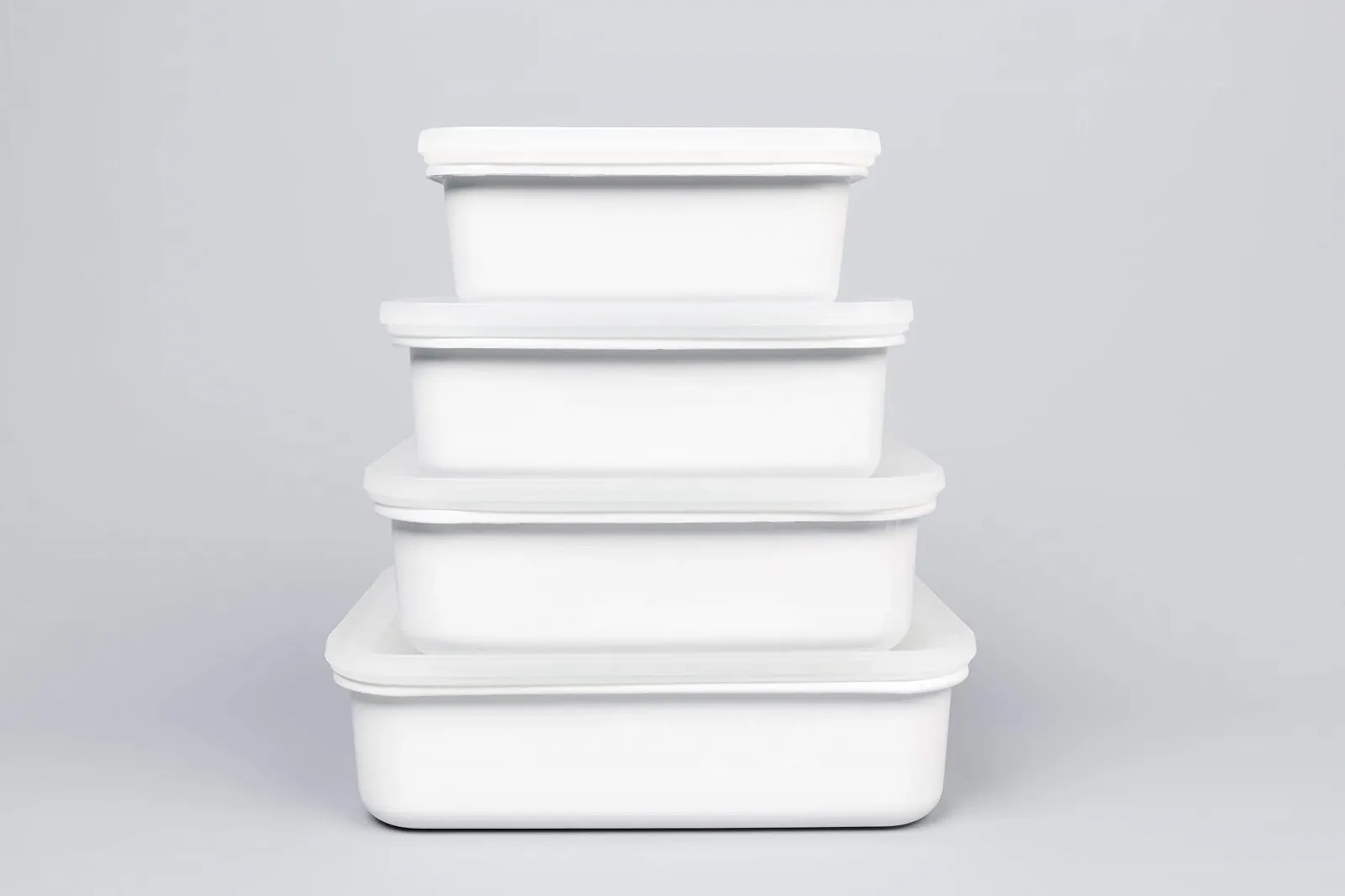 Форма для запекания 87006 эмалированная с арома-крышкой M 0,74 л 18x12x6 см Белая, фото №7