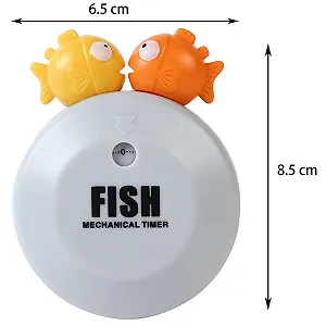 Таймер кухонный механический магнитный syiyunran Bubble Fish Серый synthetic.ua - Фото 1