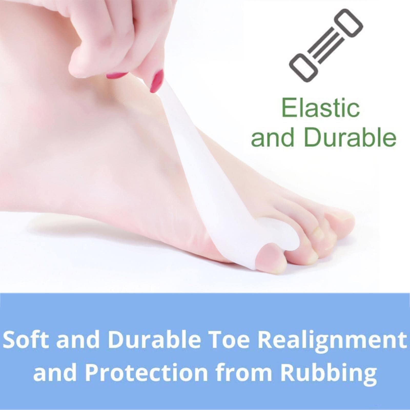 Коректор вальгусної деформації мізинця гелевий, 2 шт., фото №5 Коректор вальгусної деформації мізинця гелевий, 2 шт., фото №5