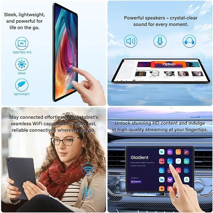 Планшет 10.1" GOTOWOD TabletPad 8+11/256 ГБ Android 14 6000 mAh Черно-серый, фото №4