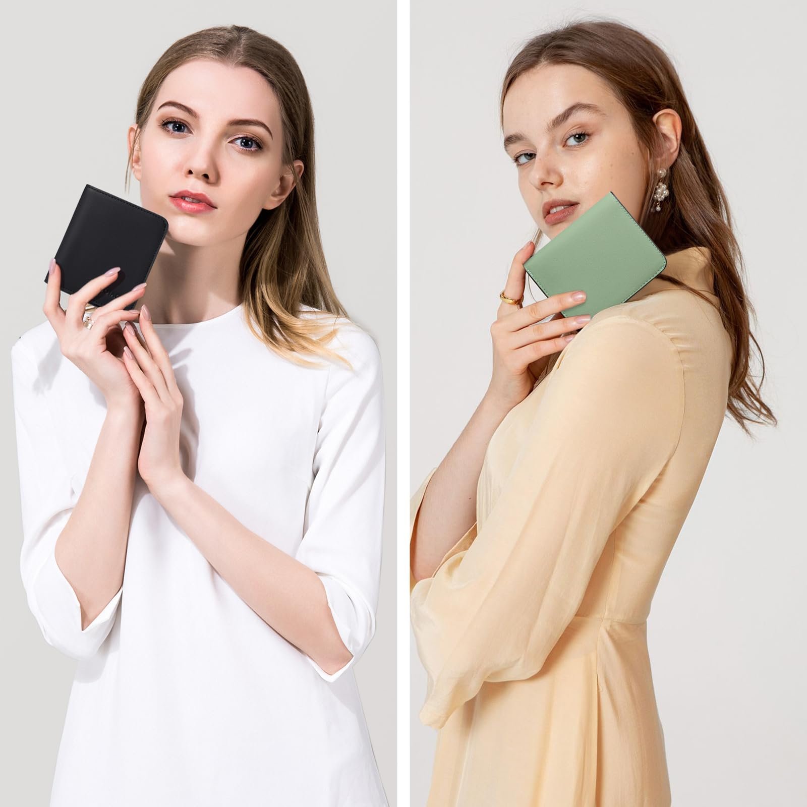 Кошелек GAEKEAO Женский маленький кошелек с RFID защитой Мини Короткий кошелек Кожаный кошелек на молнии Мягкий и удобный Милый кошелек для монет, фото №7
